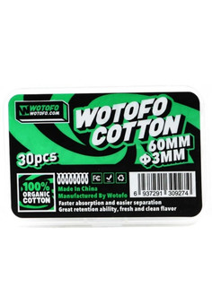 Хлопковая вата Wotofo Agleted Organic Cotton (30 шт.)